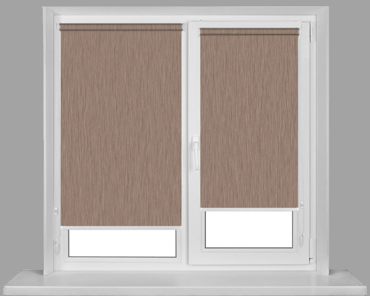 Рулонная МИНИ на створку, НОВА 2868 св. коричневый, 200 см (1)
