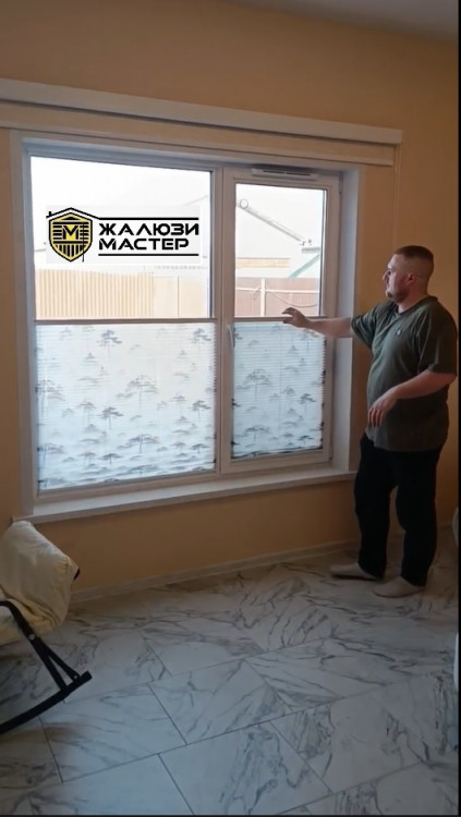 Шторы Плиссе ASJ на планках, ткань Parrot print_4510.