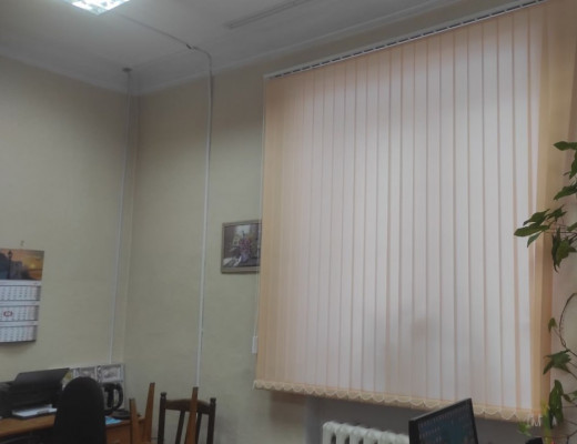 Вертикальные жалюзи, ткань Лайн персик_L-033.