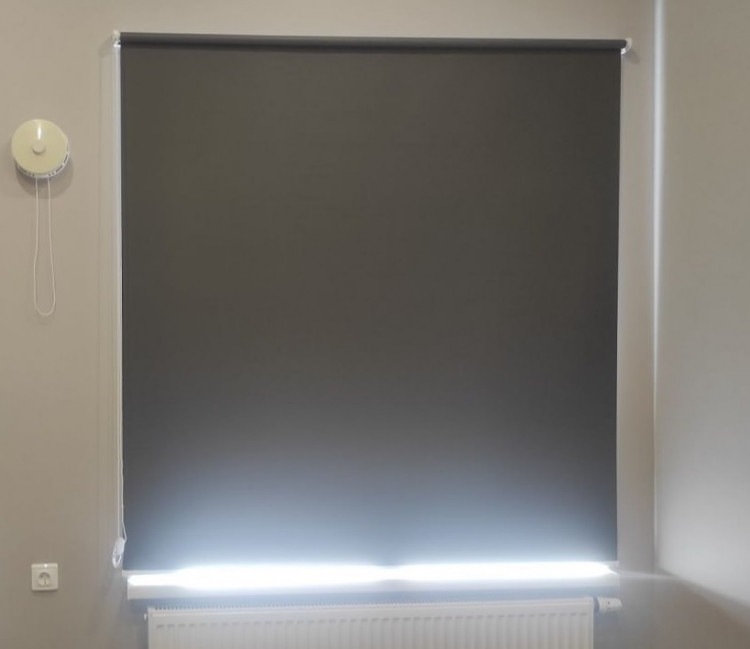 Рулонные шторы MG, ткань ПЛЭЙН BLACK-OUT DBL графит_1854. Рулонные шторы MG, ткань ПЛЭЙН BLACK-OUT DBL графит_1854.
